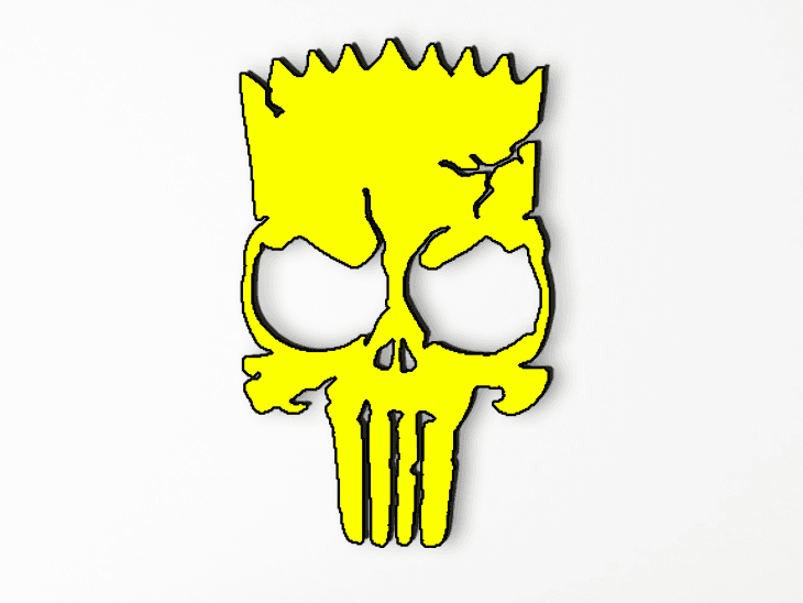 Bart Punisher 3d model
