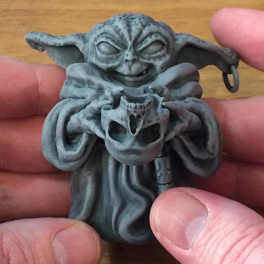 Evil baby Yoda (Grogu) 3d model
