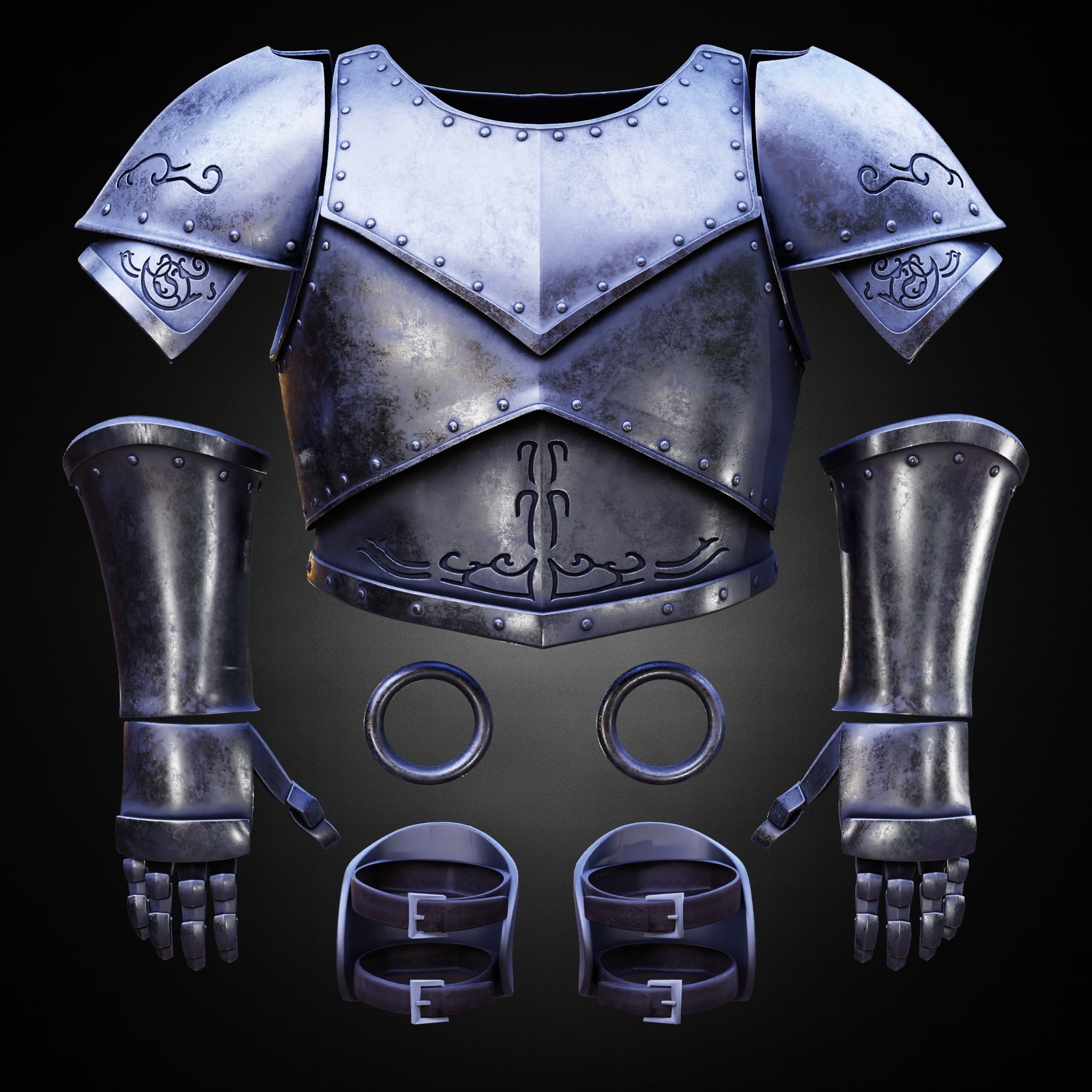 FARAAM COSPLAY ARMOR SET LIFE SIZE – DARK SOULS FAN ART STL 3d model