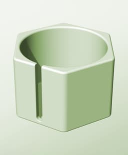CH128-100-S Stackable slotted bin box module for creative decor 3d model