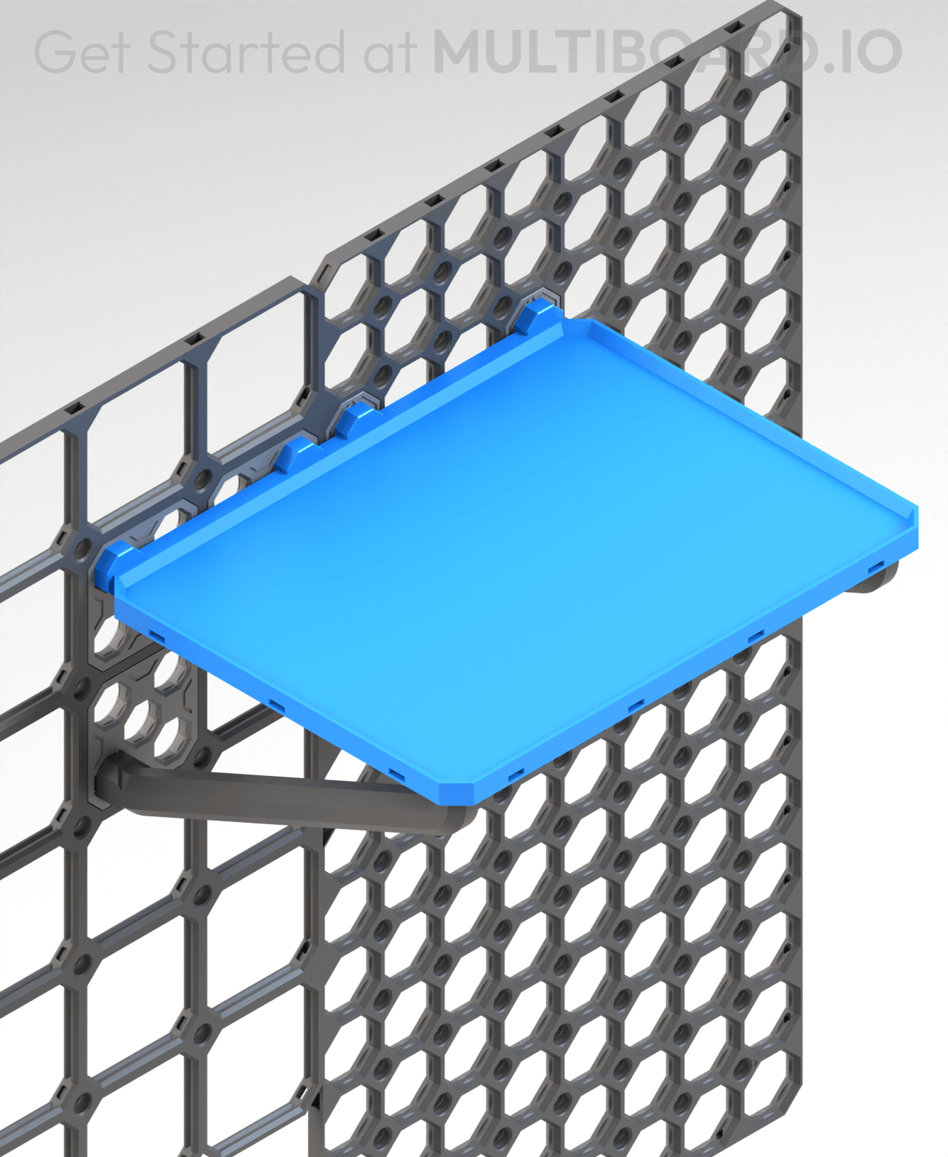 2x2 MU - Simple Bolt-Locked Shelf 3d model