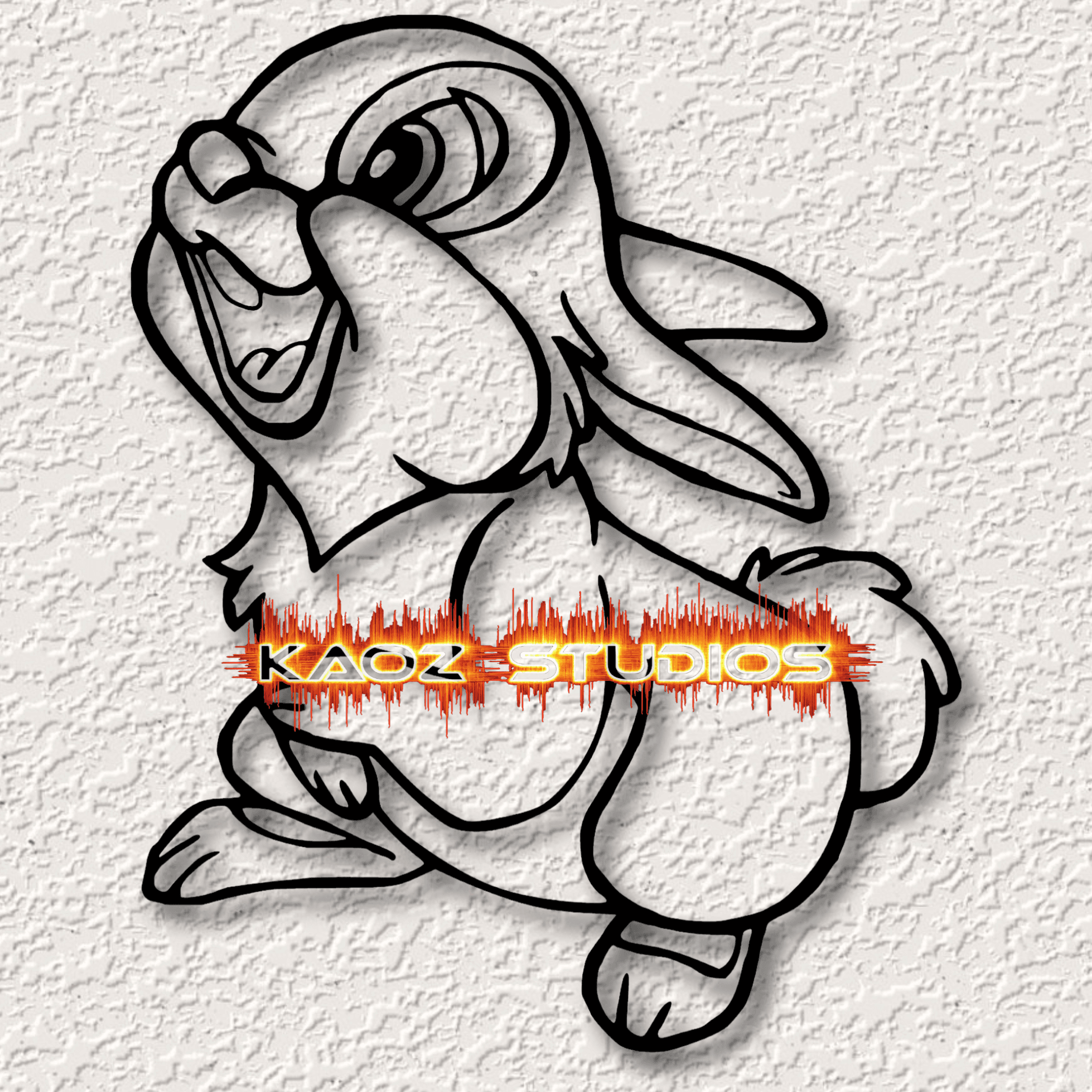 thumper rabbit wall art disney wall decor fan art 3d model