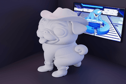 Pug Cowlboy.stl 3d model