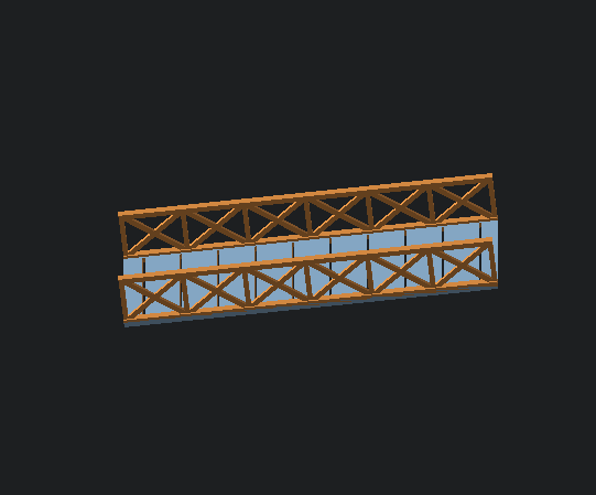 Model Bridge - Parametric (Customizable ) 3d model