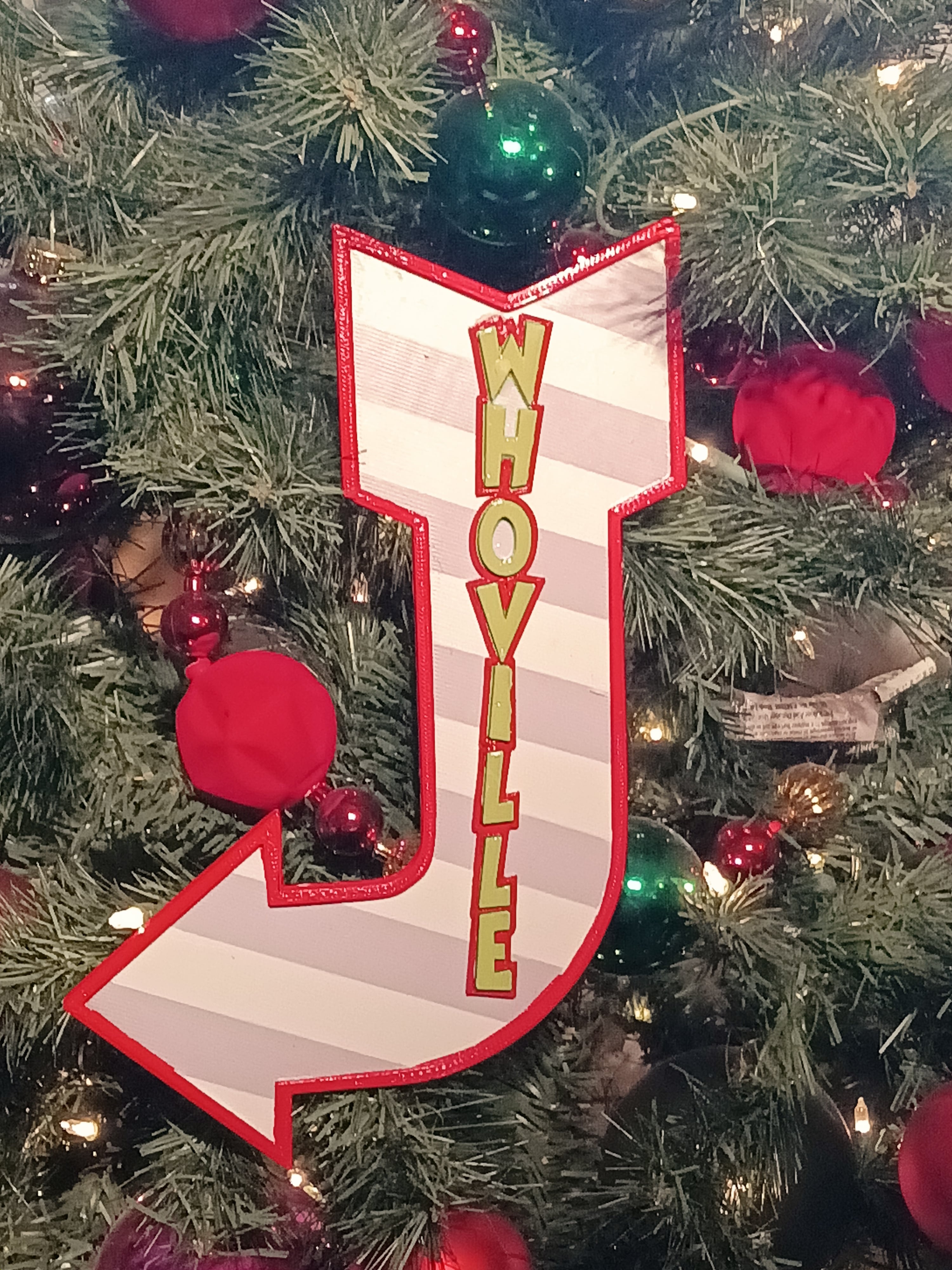 Whoville Marquee Sign Grinch Christmas 3d model