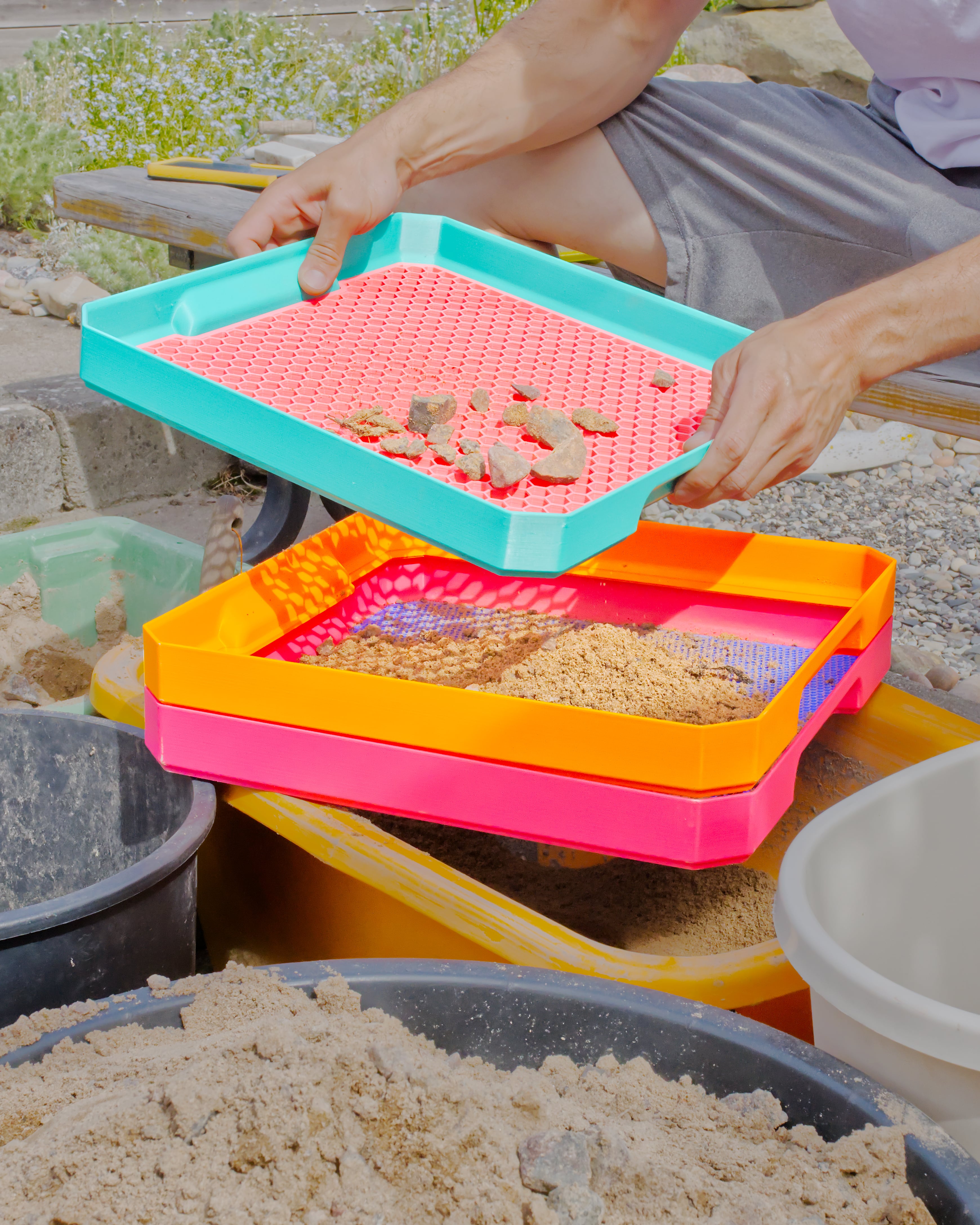 JUMBO Stacking Sieves // Supersized Stackable Sift Collection 3d model