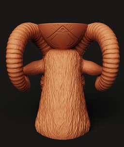 Baphomet Goat Organizer Multi-Color 3MF | Gothic Art | Bambu Ready 3d model