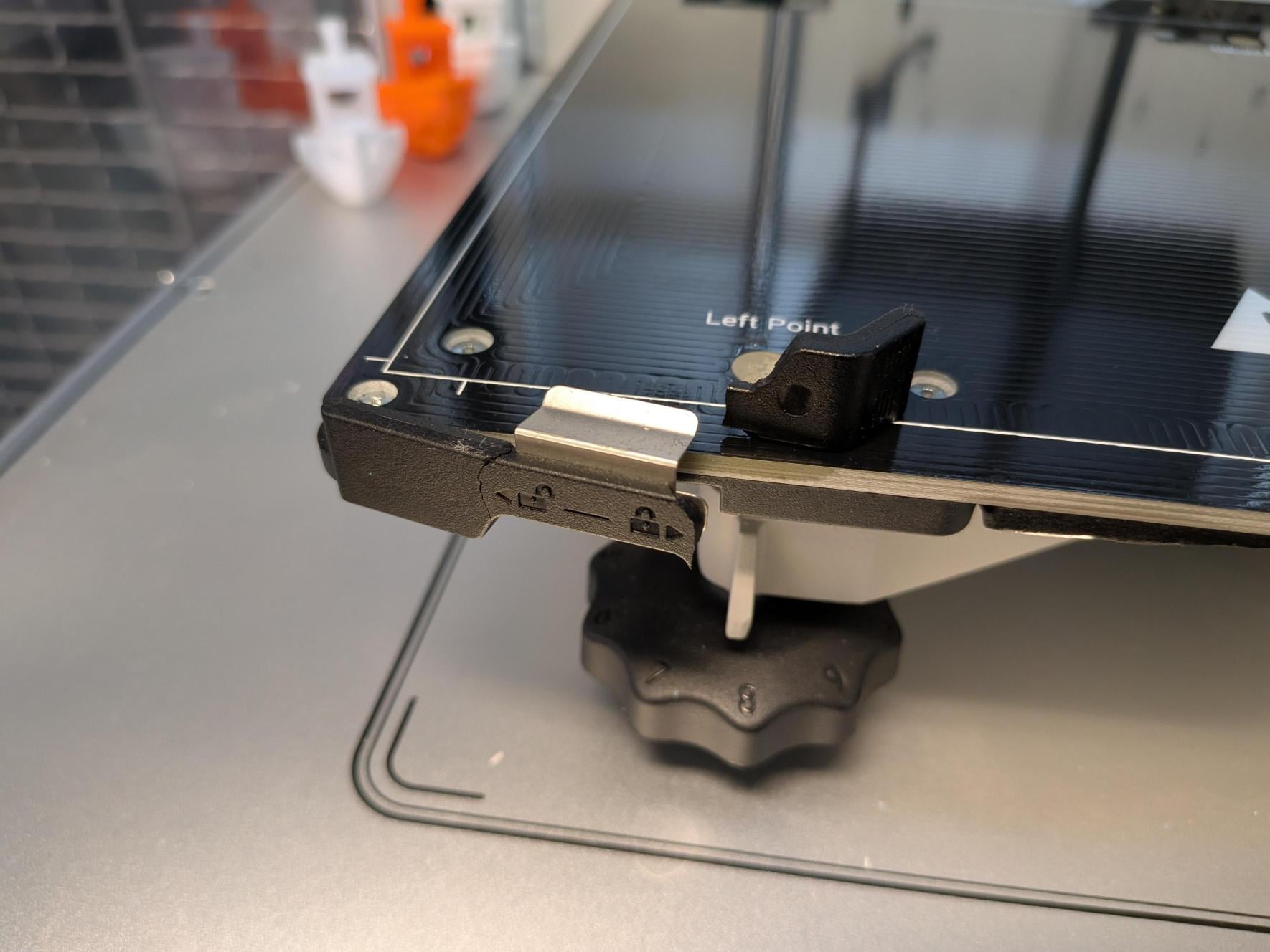 Snapmaker J1/J1S front bed latch 3d model