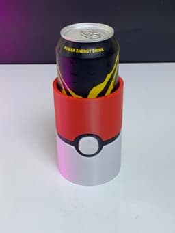 pokeball inspired can cup 3d model