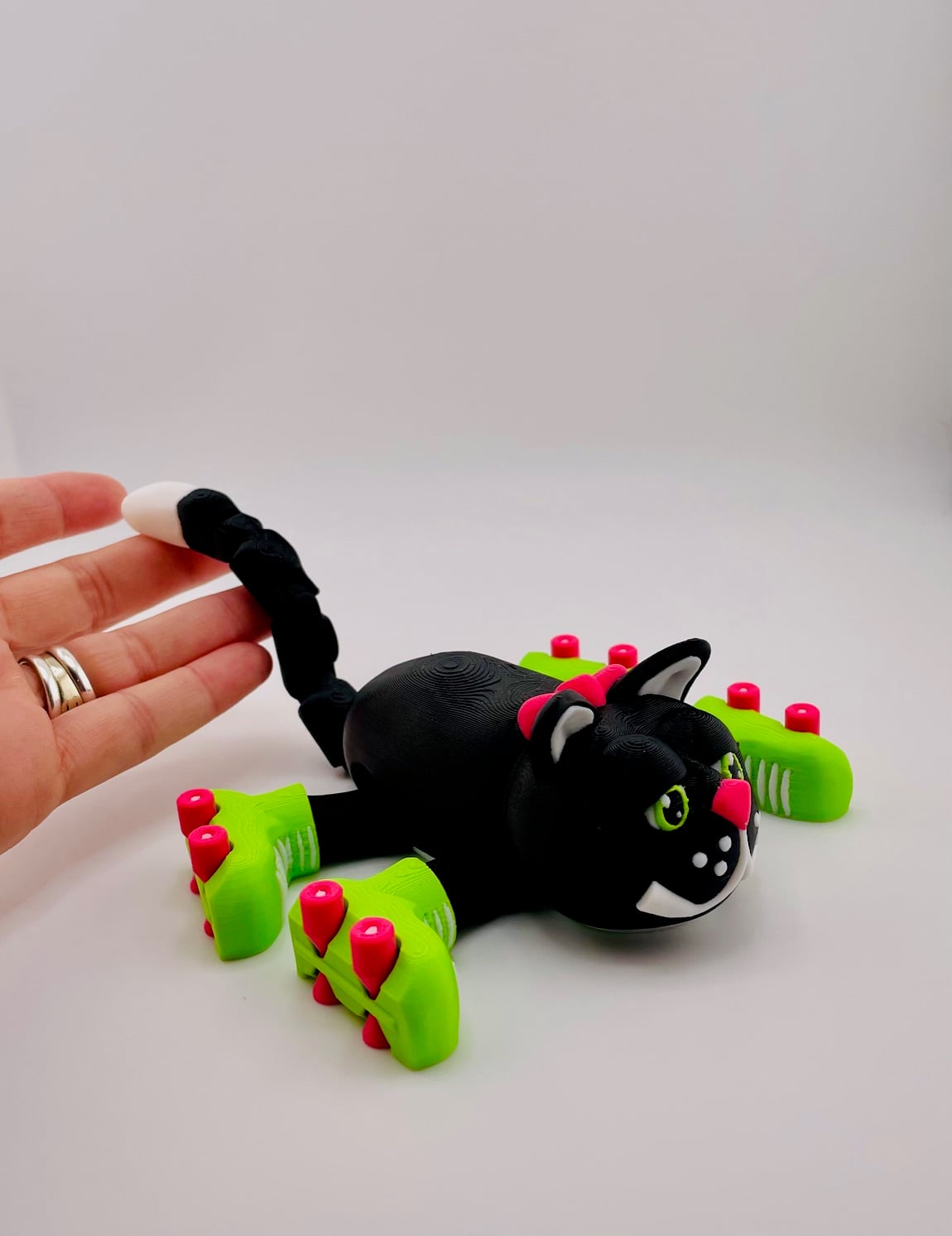 Cat Roller Skate Flexi 3d model