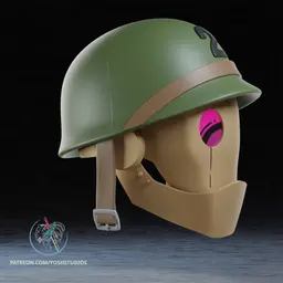 G.I. Robot Mask 3D Printer File STL 3d model