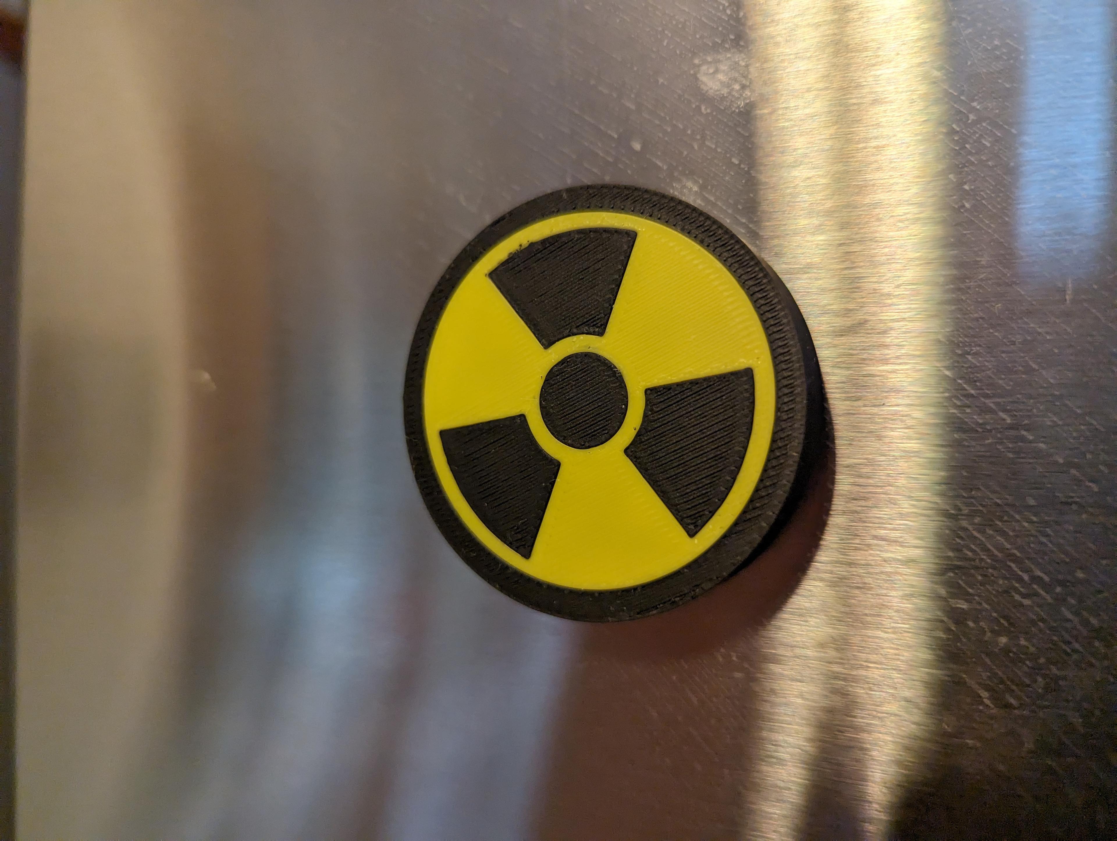 Radioactive Symbol Magnet 3d model