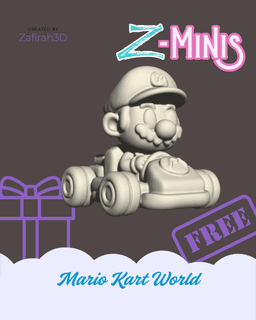 Z-MINIS MARIO KART FOR FREE 3d model