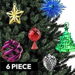 6 pcs. Christmas Ornaments, Mini Bundle Tree Decoration, Christmas Decor Set 3d model
