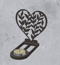 Candle Holder Decoration 3d model
