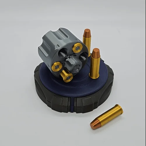 Revolver Cylinder Fidget Spinner Toy 3d model