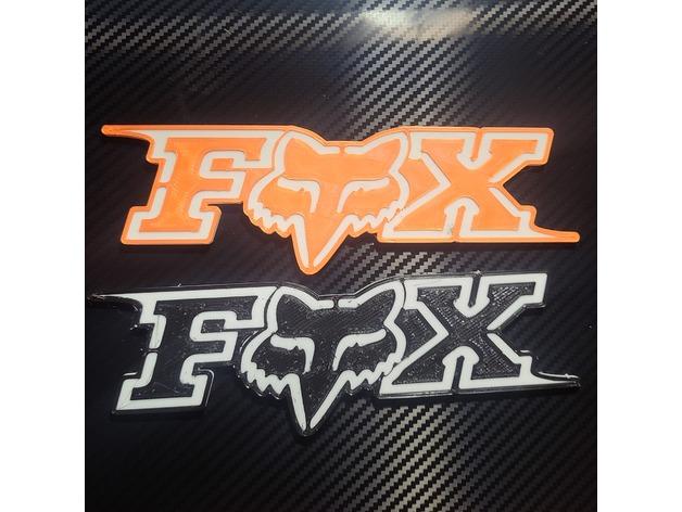 fox  racing logo  3d model