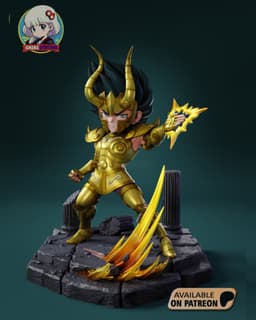Saint Seiya Shura Chibi - Premium Collectible 3d model