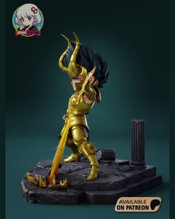 Saint Seiya Shura Chibi - Premium Collectible 3d model