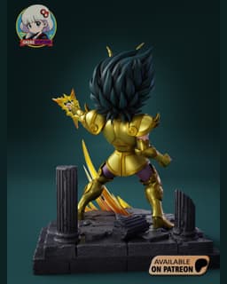 Saint Seiya Shura Chibi - Premium Collectible 3d model
