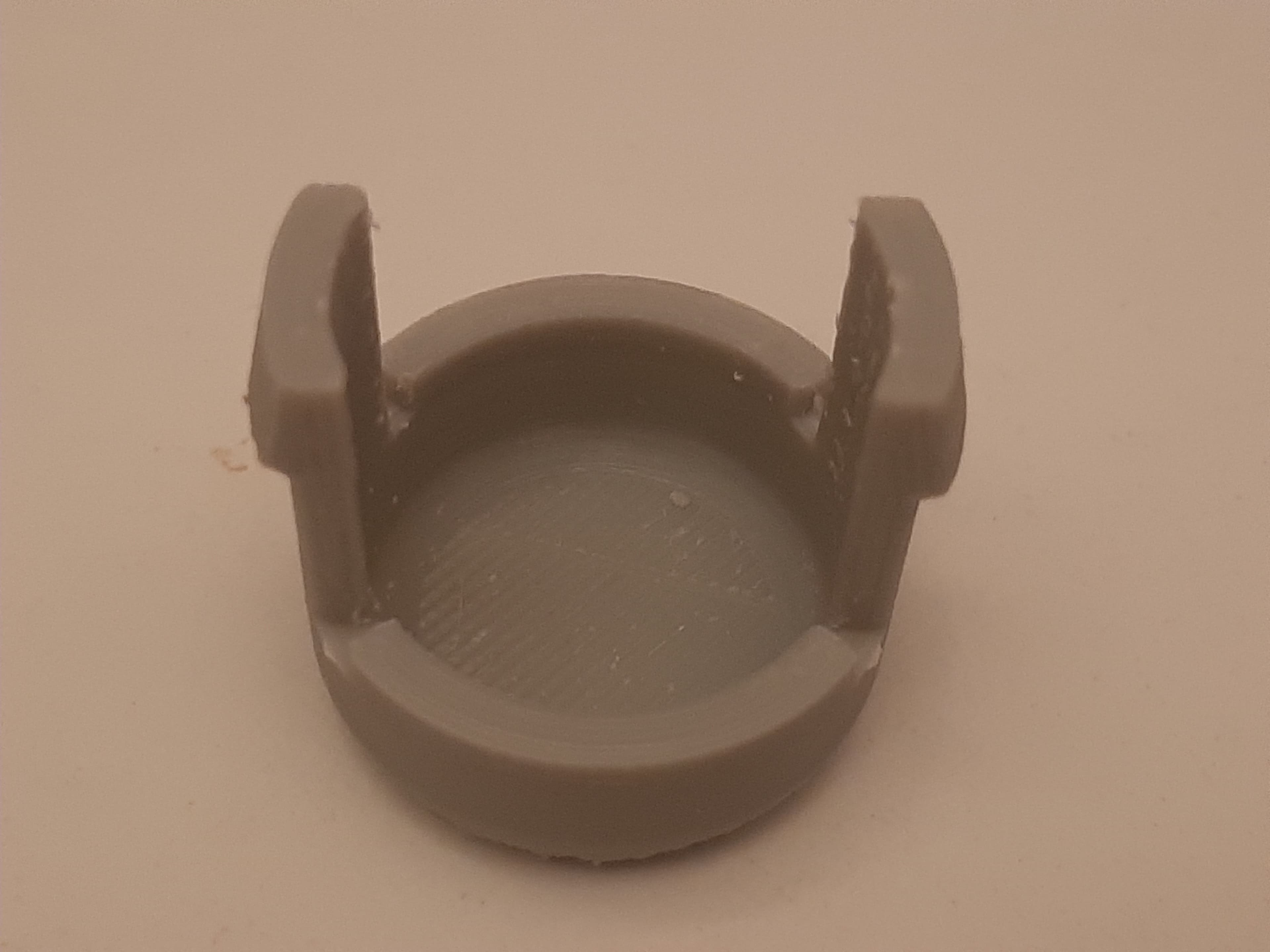 Printed in Longsell grey ABS on Labists ET4 printer. My 2nd ever print using ABS (first was a calibration cube), so first attempt failed, as it shrunk and lifted off the bed. Final settings: nozzle temp 235C, bed temp 100C, 0.1" resolution, 40% infill, 40mm/s print speed. fan off, ambient room temp cranked to 25C, with no draughts = Success!