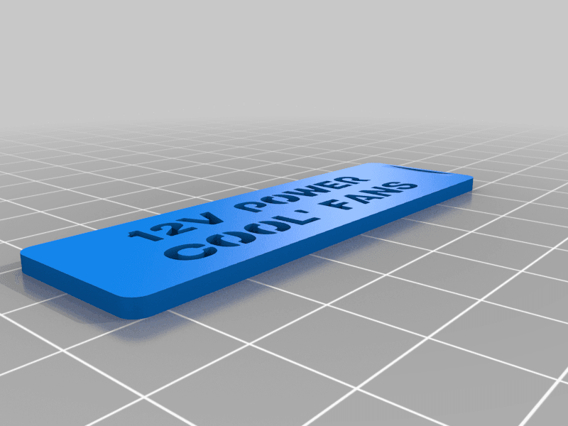 Cabinet Name Plates (interchangeable) 3d model