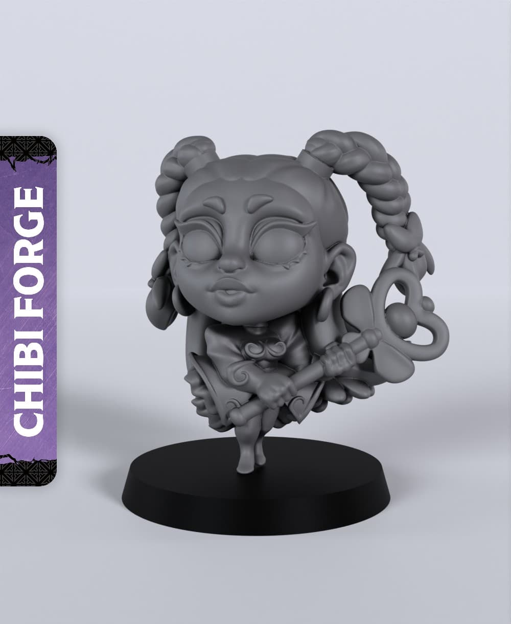Female Human Wizard - With Free Dragon - 5e DnD Inspired for RPG and Wargamers 3d model