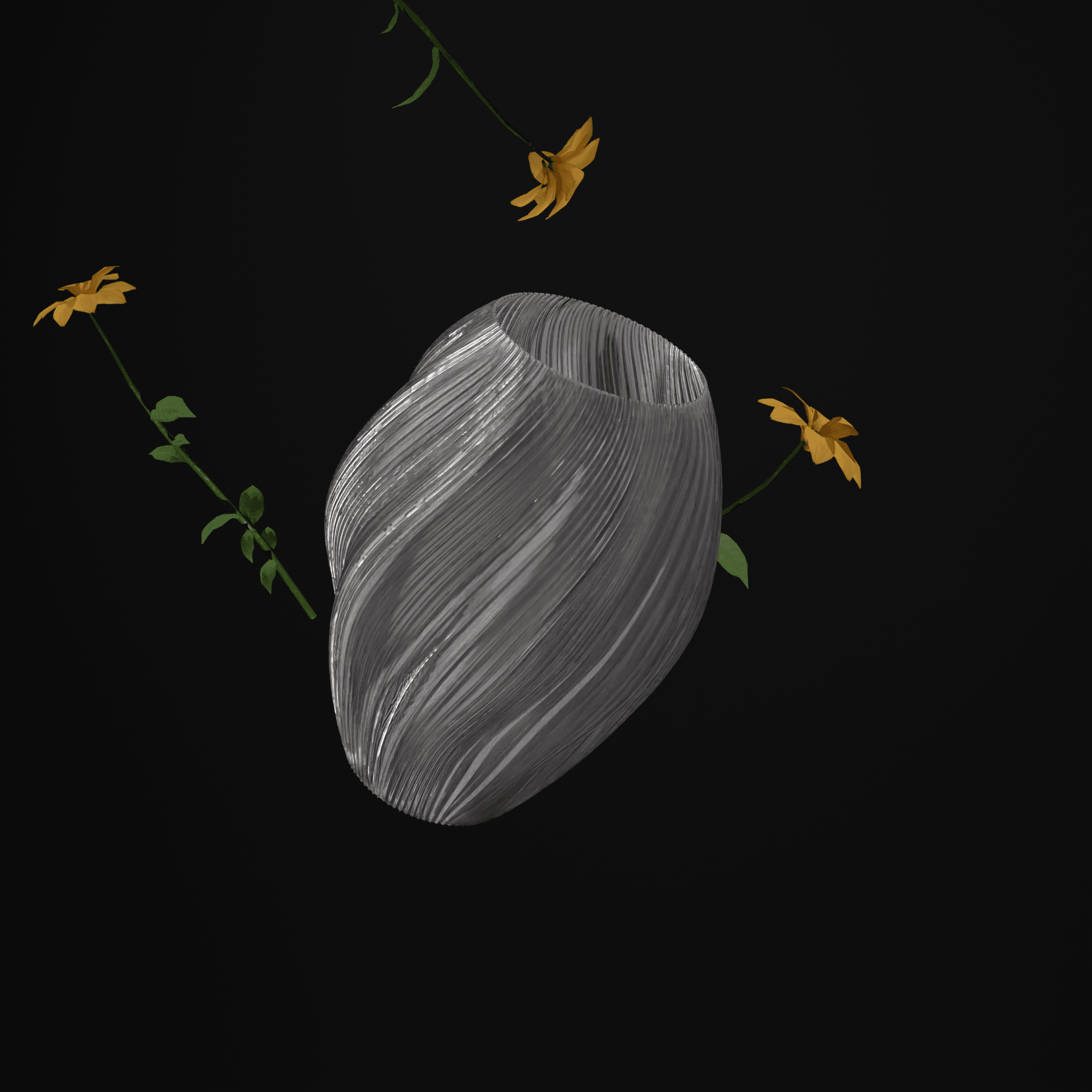 MODERN VASE - BLOBY 3d model