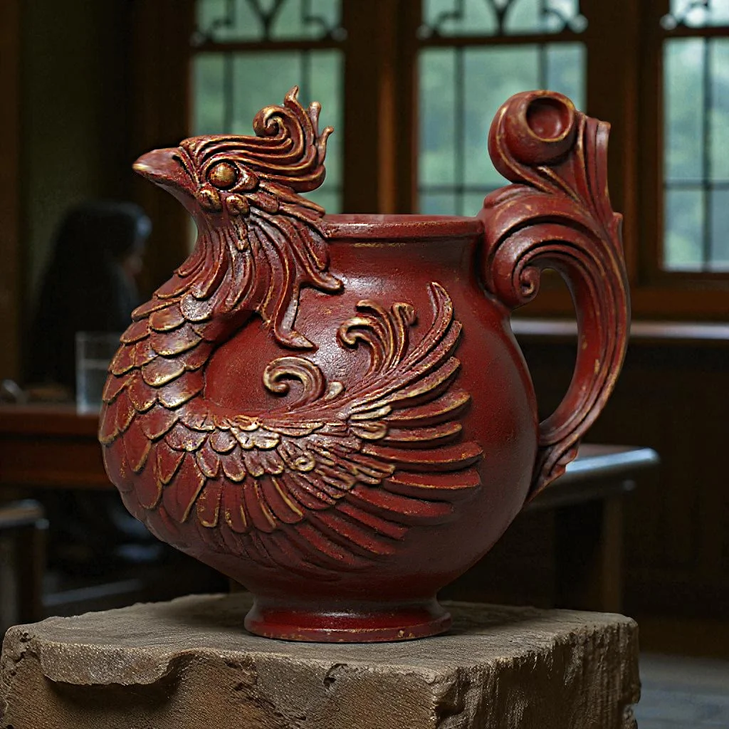 Phoenix Guardian Pot 3d model