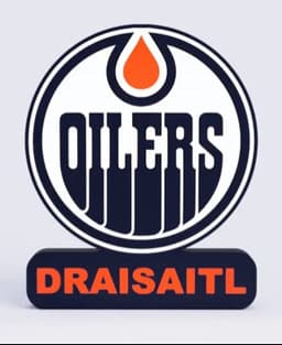 Edmonton Oilers Sign - LED Strip Compatible 3d model