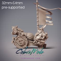 Rabbit Folk Cannoneer - Falling Star, Guanghan Artillery Master (Pre-supported) 3d model