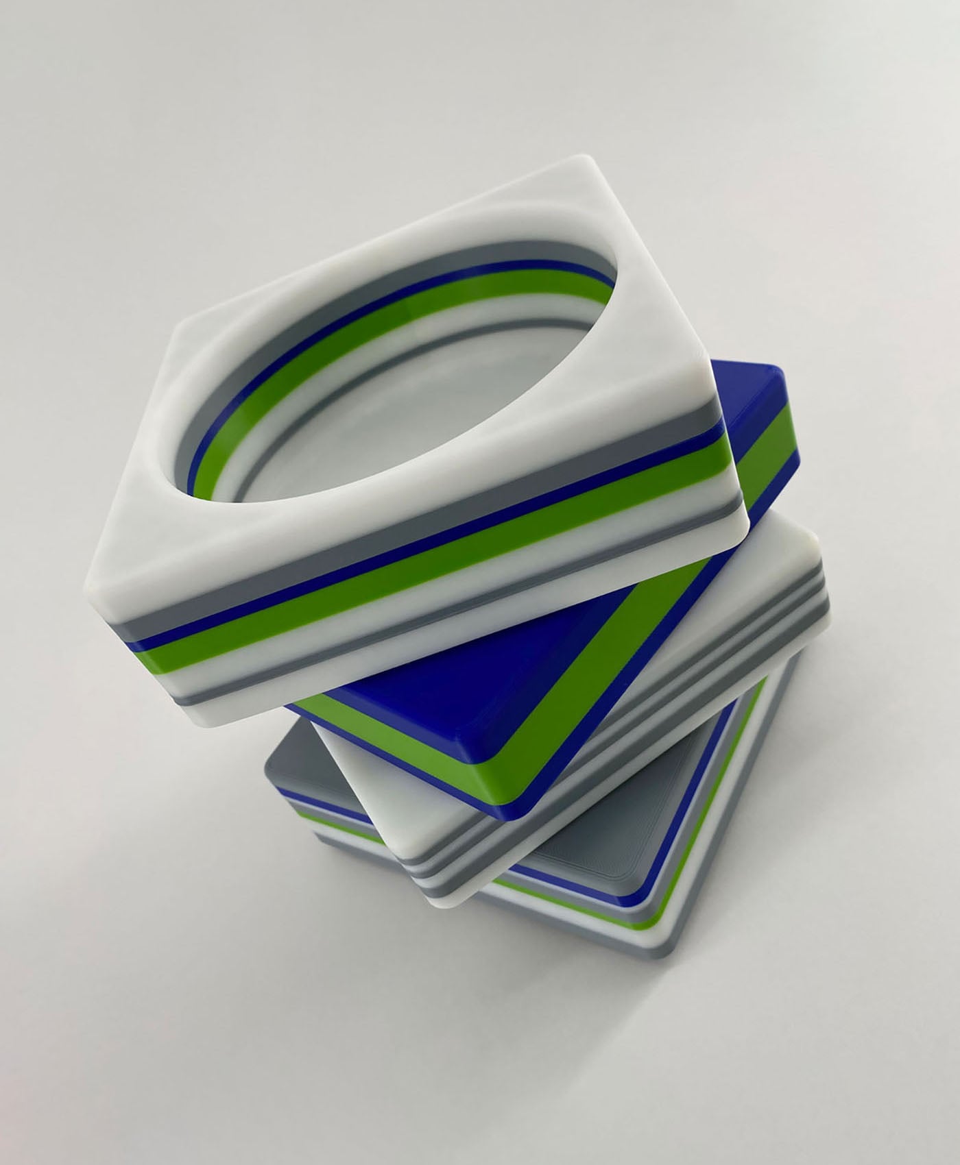 CS128-25 Stacking box bin component for creative 3d printing maker 3d model