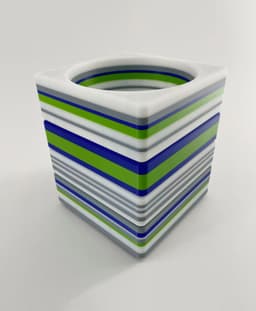 CS128-25 Stacking box bin component for creative 3d printing maker 3d model