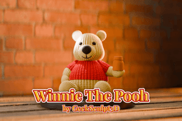 Winnie The Pooh 3D-Printable Figurine with Honey Jar 3d model