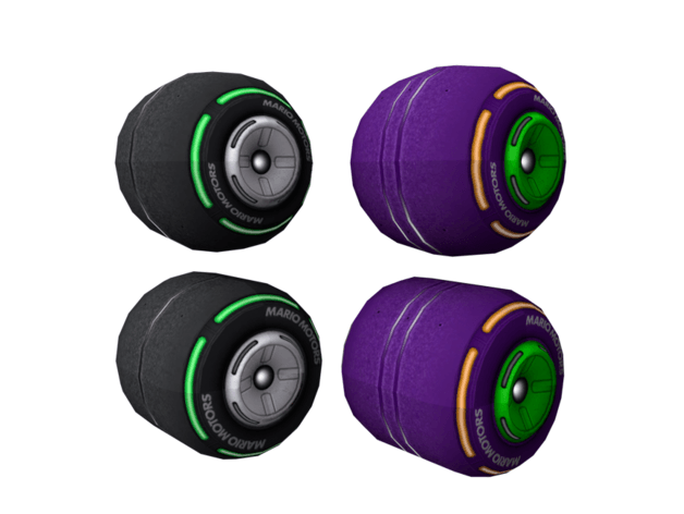Slick Tires 3d model