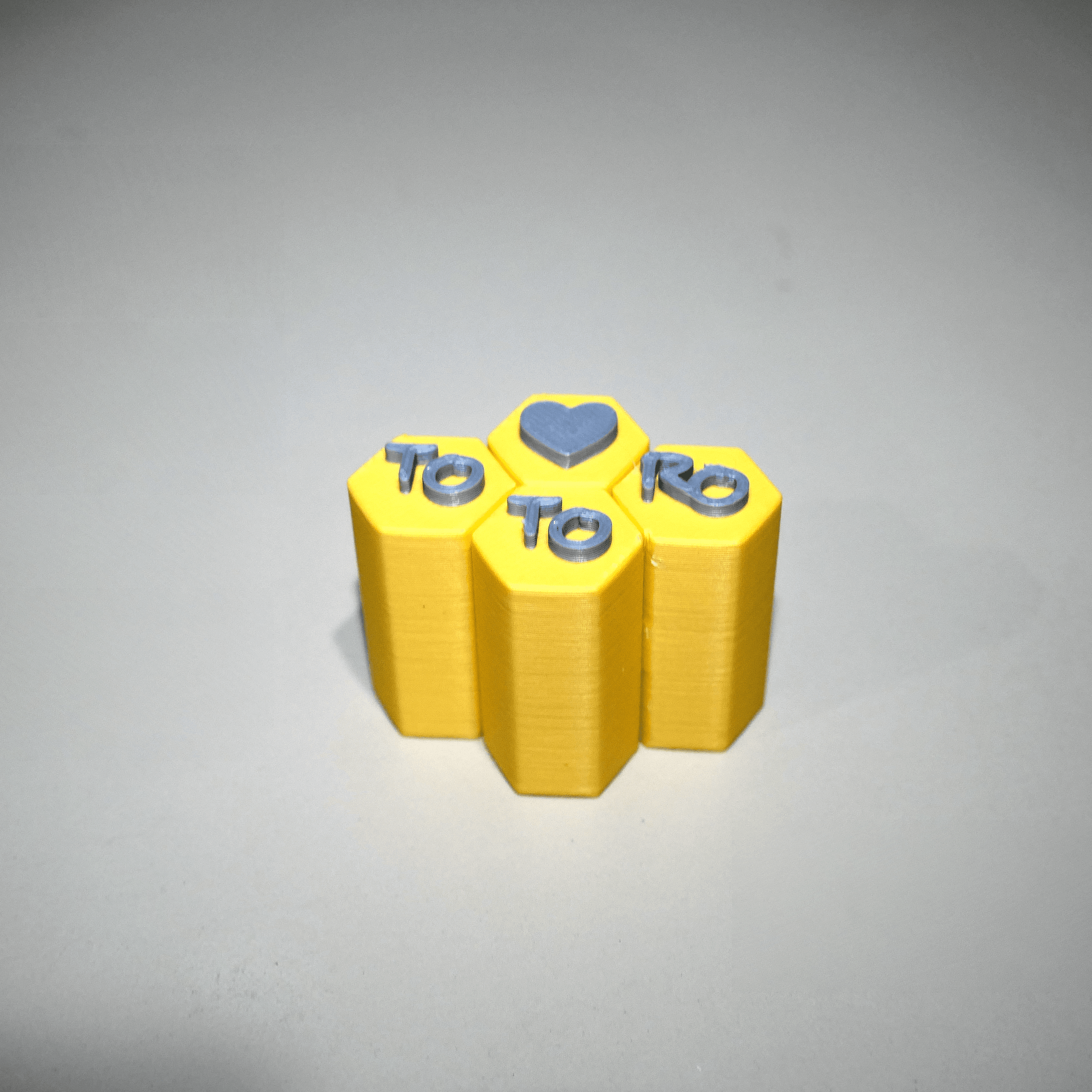 Totoro Hexafidget fidget toy 3d model