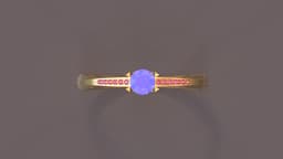 Aura Tanzanite Solitaire FREE 3d model