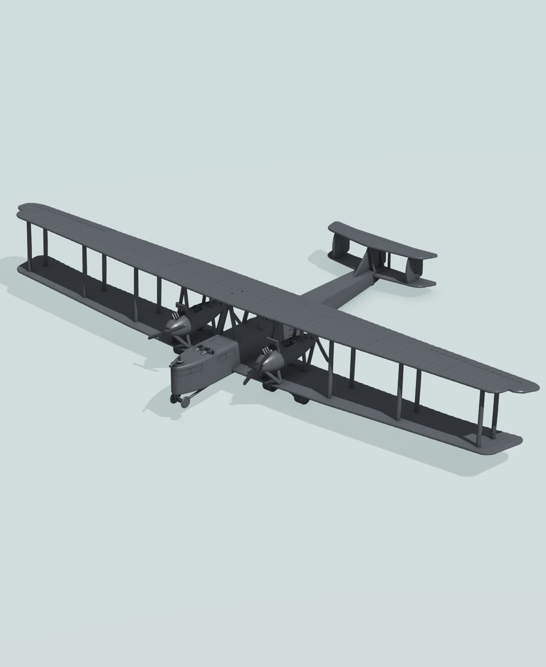 1:144 Zeppelin-Staaken R.VI (R.52) 3d model