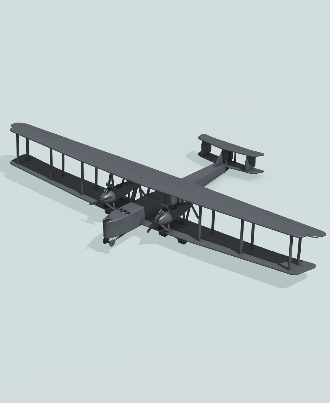1:144 Zeppelin-Staaken R.VI (R.52) 3d model