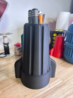 Wire Nut Pencil Cup with storage in the bottom 3d model