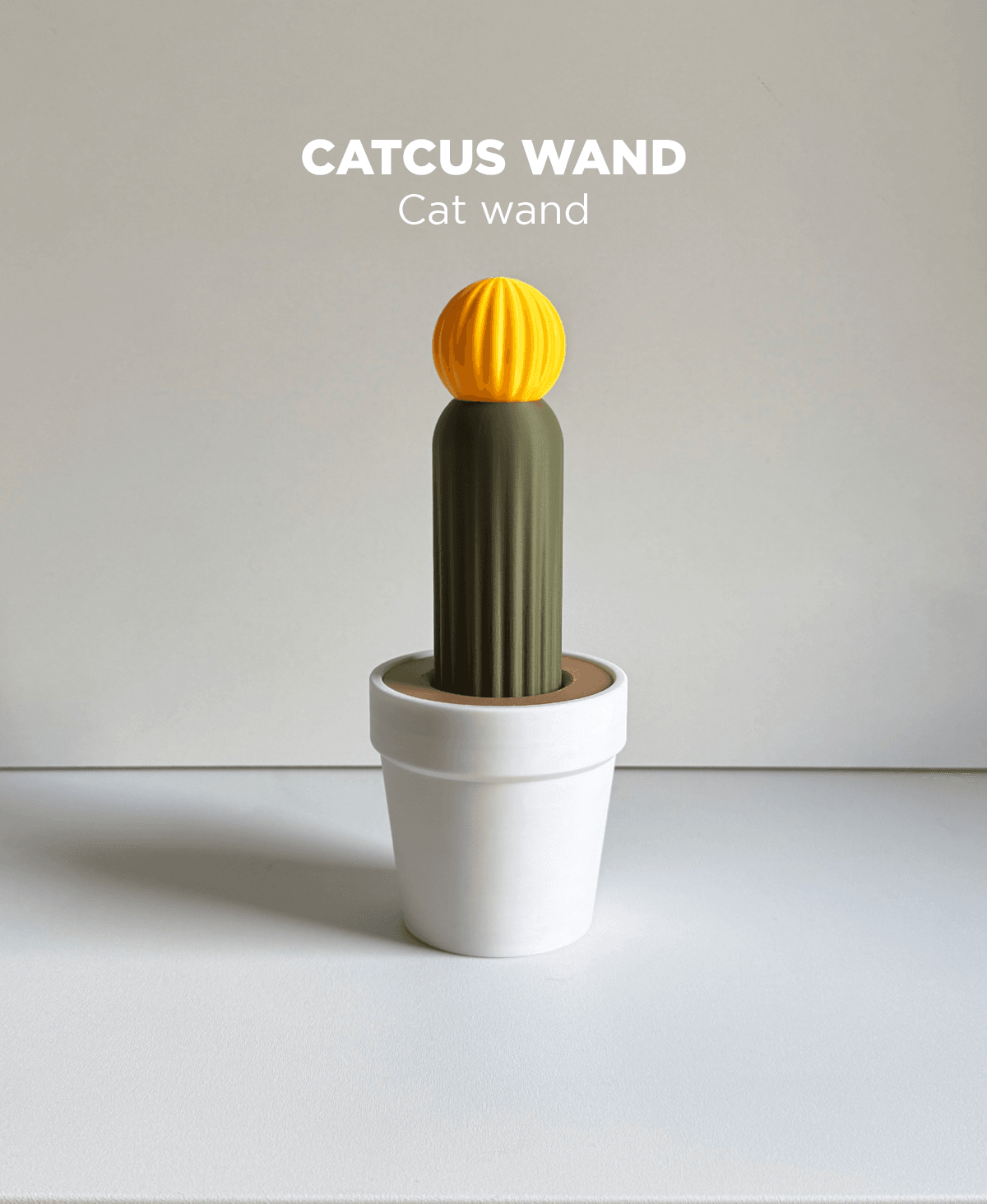 Catcus wand, cat wand. 3d model