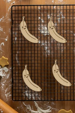 Banana Cookie Cutter, Biscuit Cutter 3d model