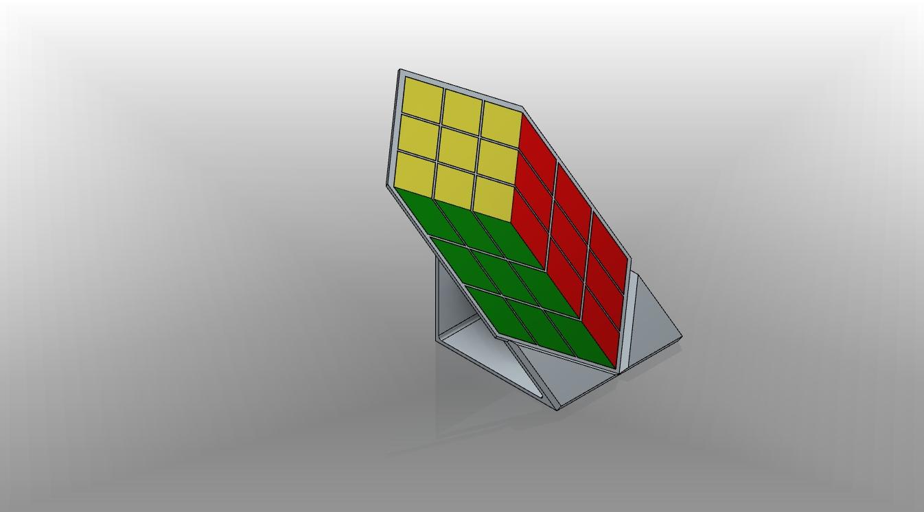 cube illusion assembly.stp 3d model