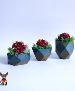 Plant Pot Set (3) 3d model