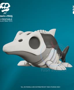 Ichthyosaurus Boney Beast 3D Printer File STL 3d model