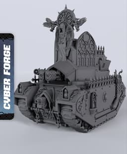 ILR Hellfire & XRT Purifier Tank - With Free Cyberpunk - Sci-Fi Gift Ideas 4 Wargamers 3d model