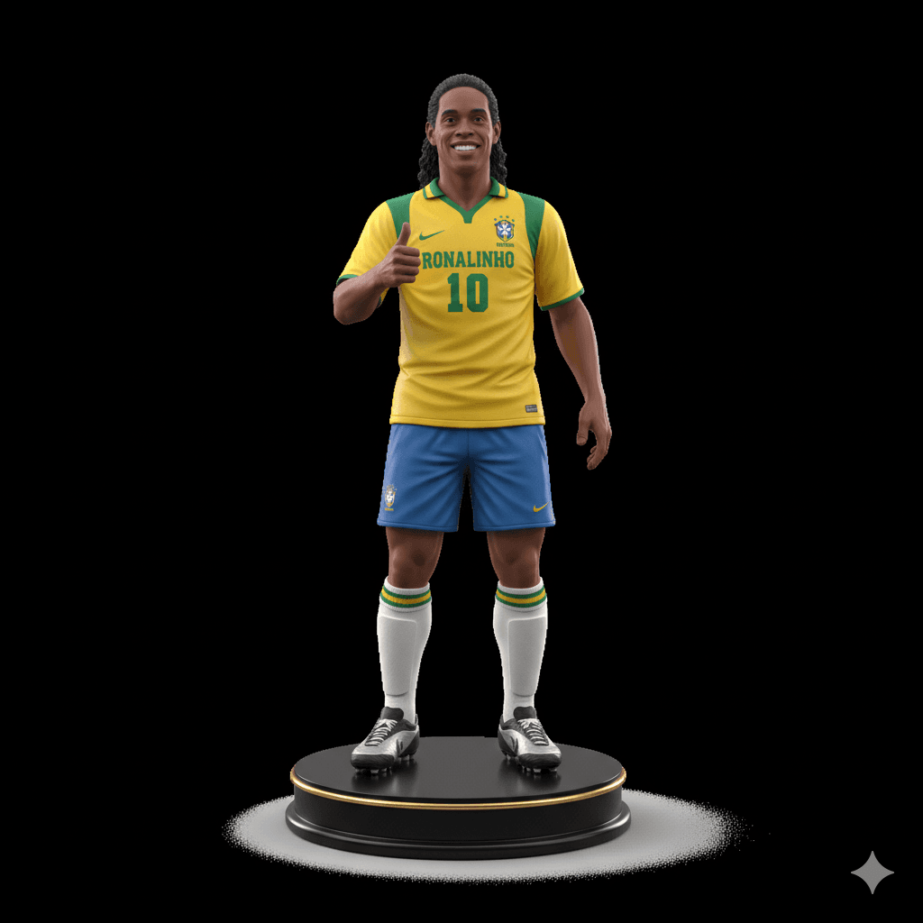 Football Player : Ronaldinho Football Soccer Icon 3d model
