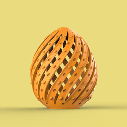 Twisty Egg Container 3d model
