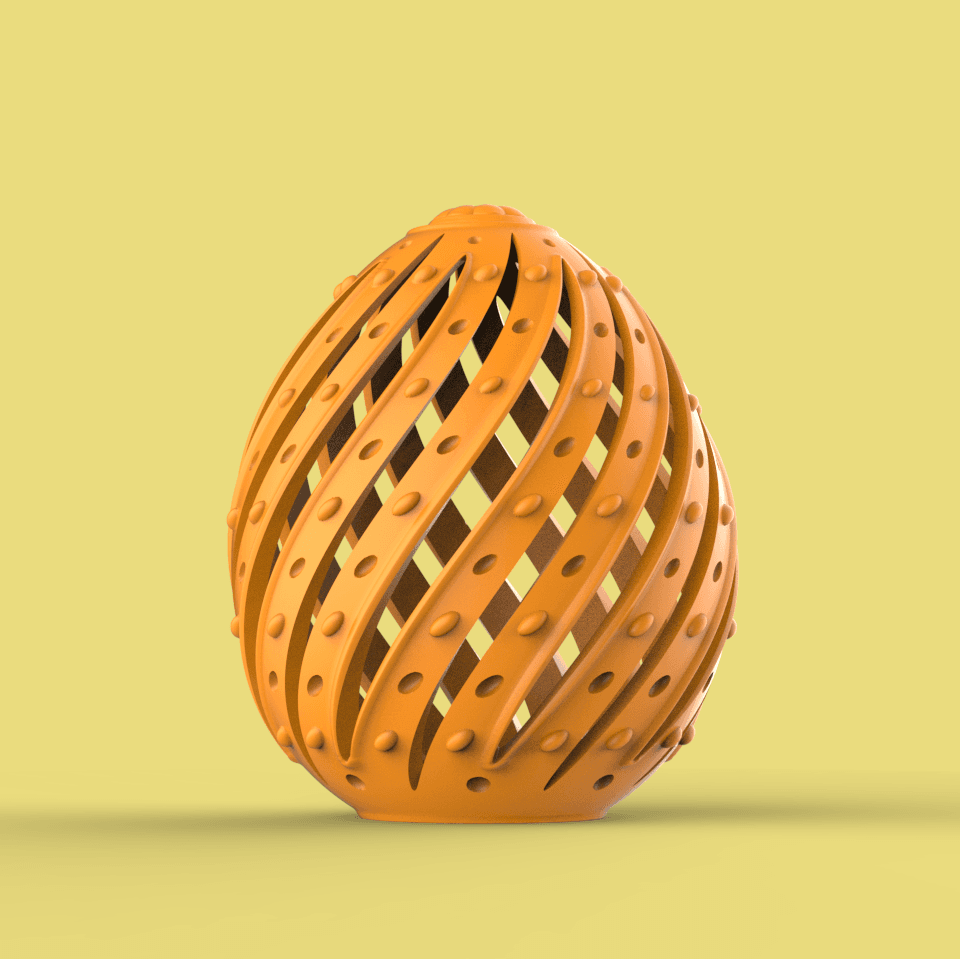 Twisty Egg Container 3d model