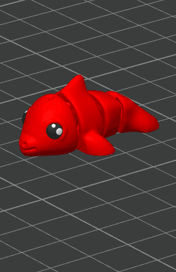 Flexi Dolphin (No Supports) 3d model